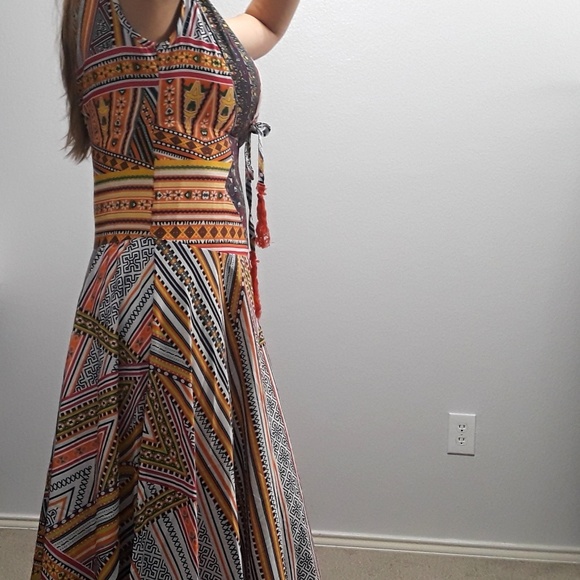 Bright Colored Boho Jumei Yifang Dress (M) - Picture 5 of 8